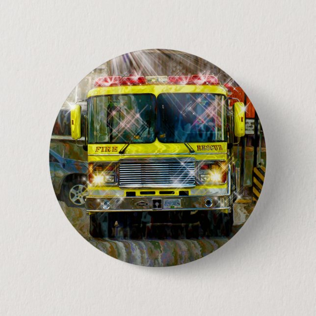 BIG RIG LORRIES & TRUCKS for Truck-lovers 6 Cm Round Badge (Front)