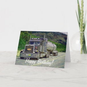 Big Rig Road-liner Truck-lover Birthday Card
