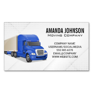 Big Rig   Transports Magnetic Business Card