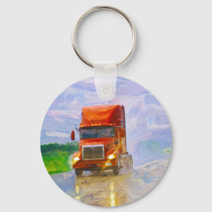 Big Rig Truck Drivers Truckin' Key-Chains Key Ring