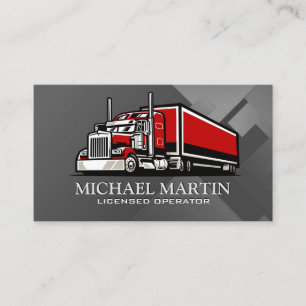 Big Rig Truck   Licensed Operator  Business Card