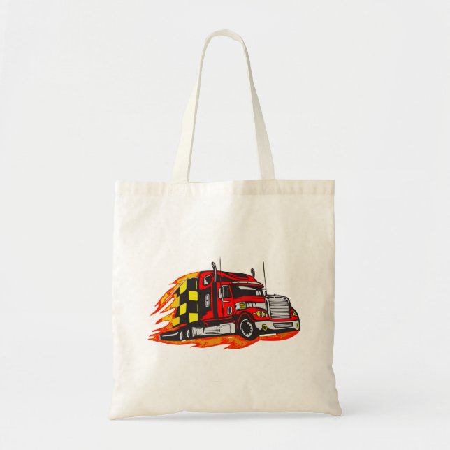 Big Rig Truck Tote Bag (Front)