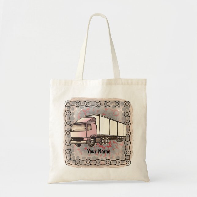 Big Rig Truck  tote bag (Front)