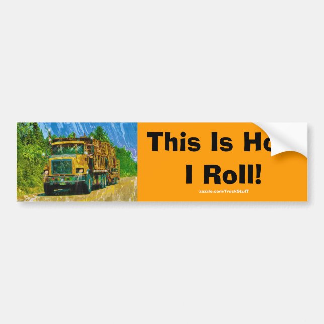 Big Rig Truckers Bumper Sticker Collection (Front)