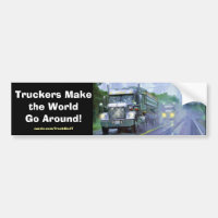 Big Rig Truckers Freightliner Bumper Sticker