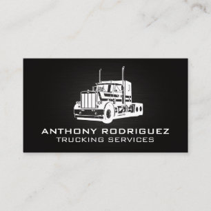 Big Rig Trucking Transport Services Business Card