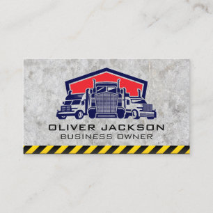 Big Rig Trucks Builder Construction Business Card