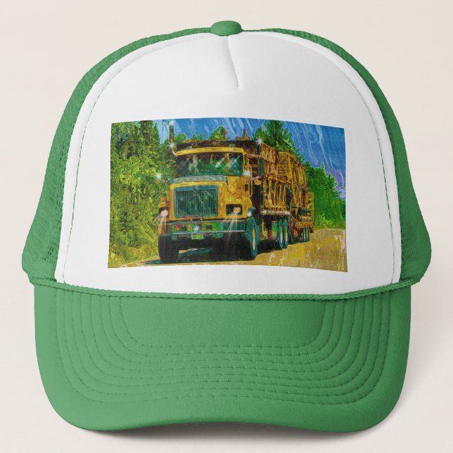 Big Rigs Heavy Transport Trucker's Hat (Front)