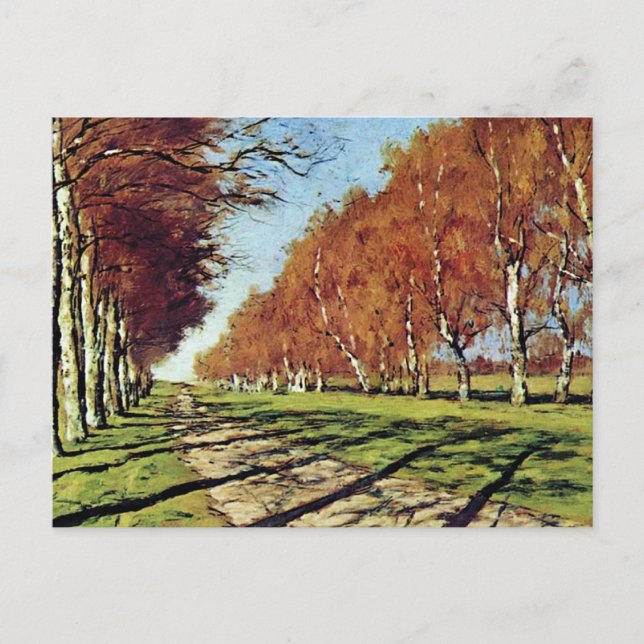Big Road, Sunny Autumn Day Postcard (Front)