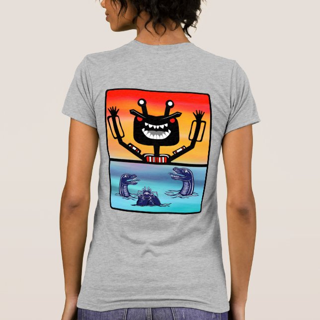 Big Robo monsters T-Shirt (Back)