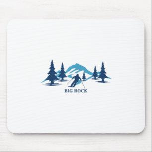Big Rock Maine Ski Resort Skiing Skier T-shirt_1.p Mouse Mat