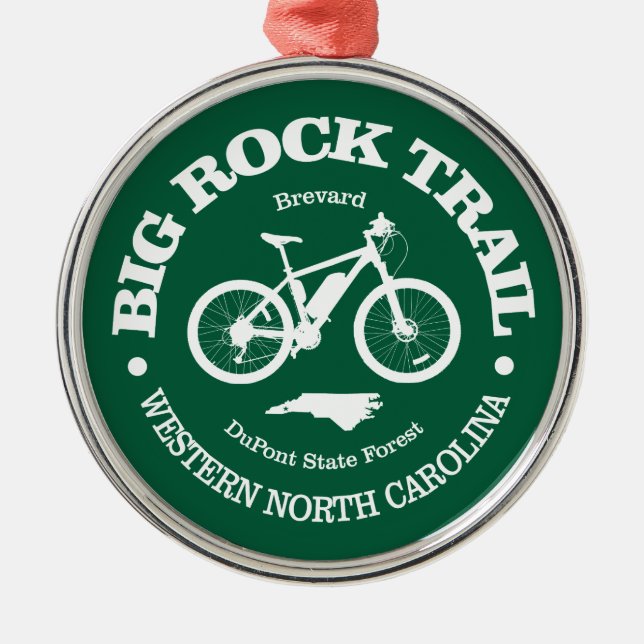 Big Rock Trail (MTB) Metal Tree Decoration (Front)