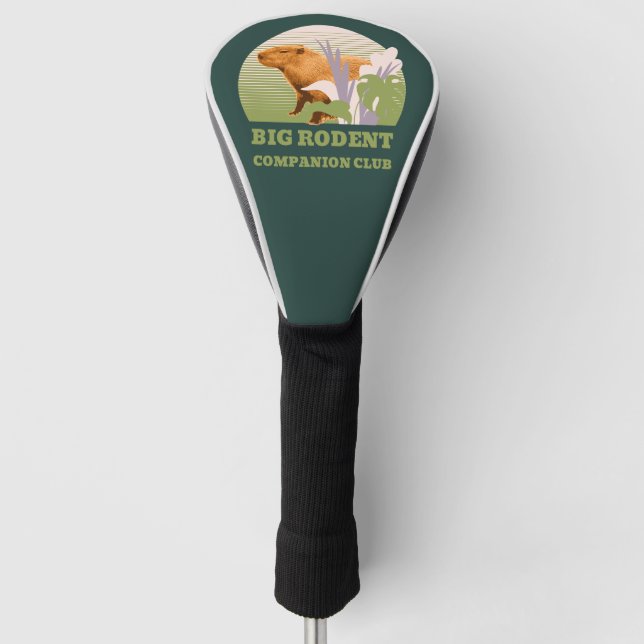 Big Rodent Companion Club Capybara Golf Head Cover (Front)