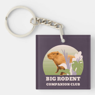 Big Rodent Companion Club Capybara Key Ring
