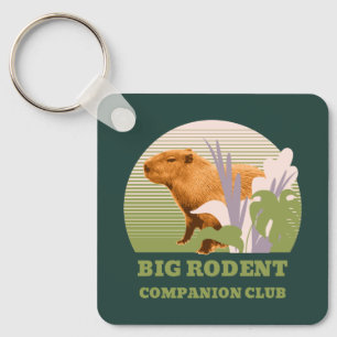 Big Rodent Companion Club Capybara Key Ring