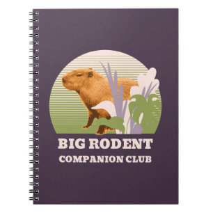 Big Rodent Companion Club Capybara Notebook