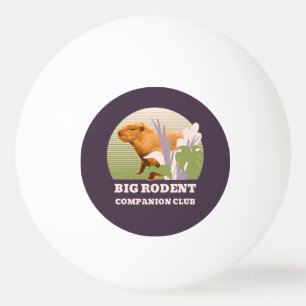 Big Rodent Companion Club Capybara Ping Pong Ball