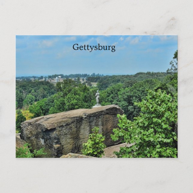 Big Round Top in Gettysburg Postcard (Front)