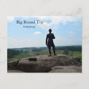 Big Round Top  in Gettysburg Postcard