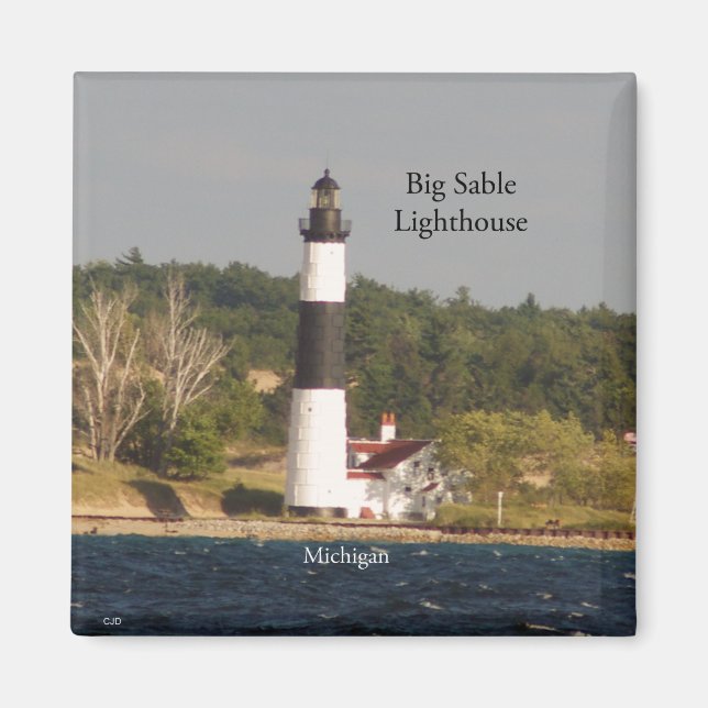 Big Sable Lighthouse from water magnet (Front)