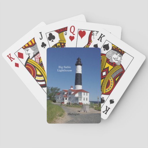 Image of Big Sable Lighthouse playing cards