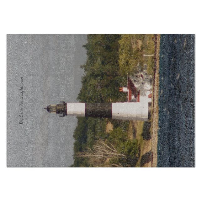 Big Sable Point Lighthouse cutting board (Front)