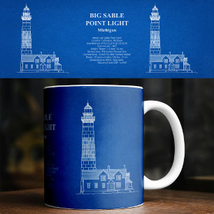 Big Sable Point Lighthouse - Michigan – AD Coffee Mug