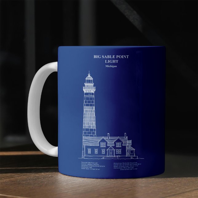 Big Sable Point Lighthouse - Michigan – AD Coffee Mug (Creator Uploaded)