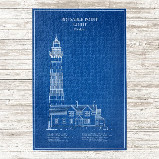 Big Sable Point Lighthouse - Michigan – AD Jigsaw Puzzle (Creator Uploaded)