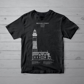 Big Sable Point Lighthouse - Michigan – AD T-Shirt