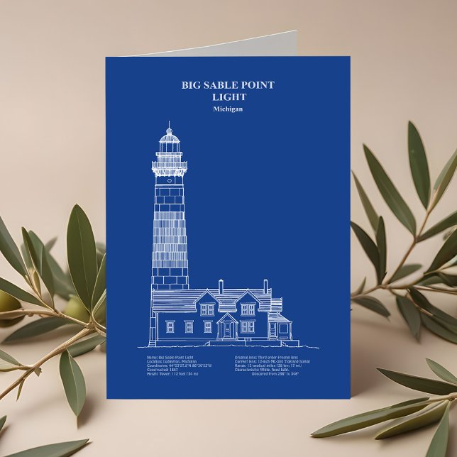 Big Sable Point Lighthouse - Michigan – AD Thank You Card (Creator Uploaded)