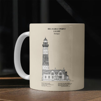 Big Sable Point Lighthouse - Michigan - SBD Coffee Mug