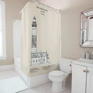 Big Sable Point Lighthouse - Michigan - SBD Shower Curtain