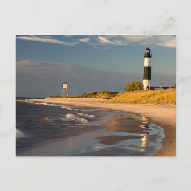 Big Sable Point Lighthouse On Lake Michigan 2 Postcard (Front)