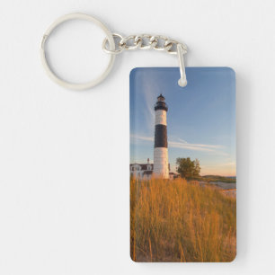 Big Sable Point Lighthouse On Lake Michigan 3 Key Ring