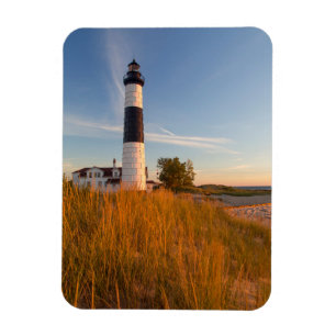 Big Sable Point Lighthouse On Lake Michigan 3 Magnet