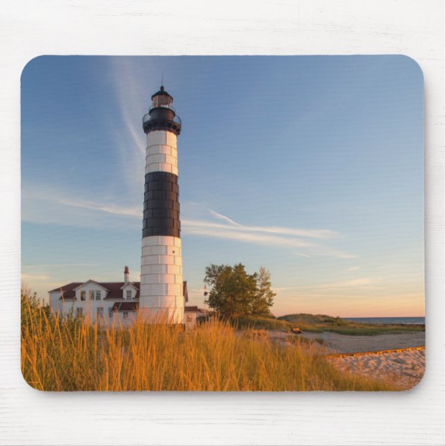 Big Sable Point Lighthouse On Lake Michigan 3 Mouse Mat (Front)