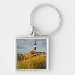 Big Sable Point Lighthouse On Lake Michigan Key Ring