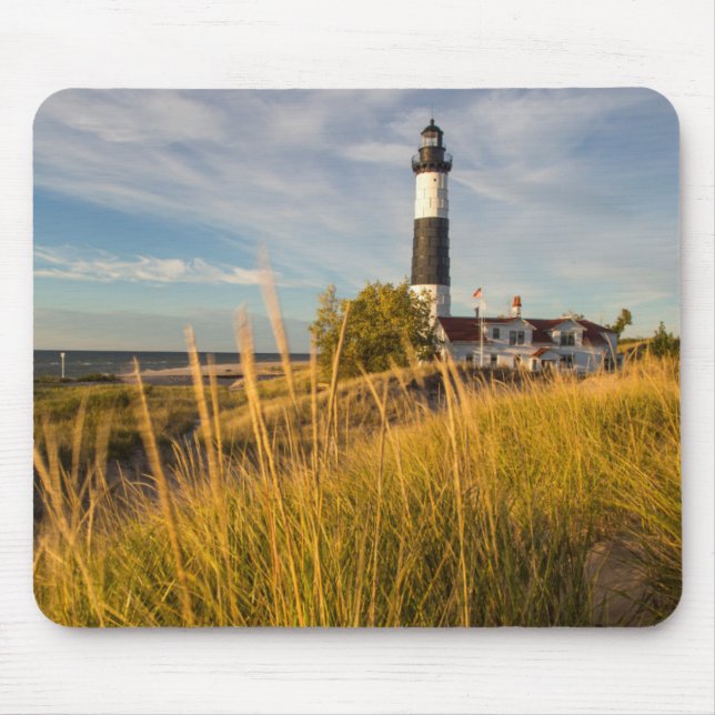 Big Sable Point Lighthouse On Lake Michigan Mouse Mat (Front)