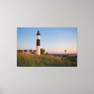 Big Sable Point Lighthouse On The Lake Canvas Print