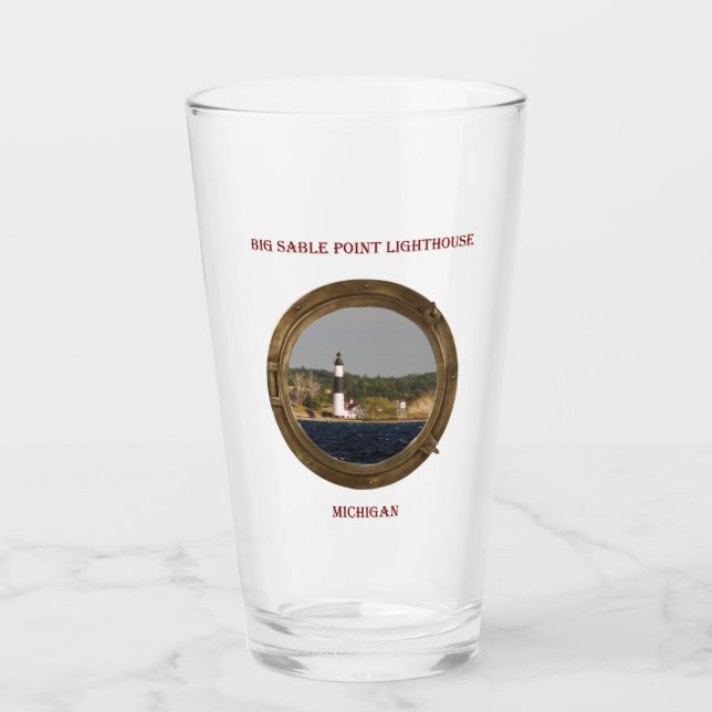 Big Sable Point Lighthouse porthole glass (Front)