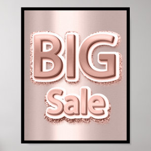 Big Sale End Of Season Promotional Poster Rose