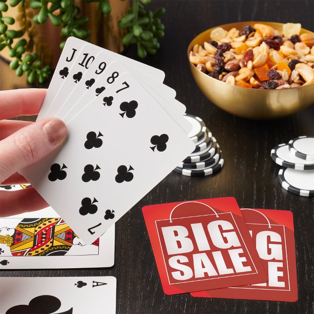 Big Sale Red Retail Bag Design Playing Cards (Creator Uploaded)