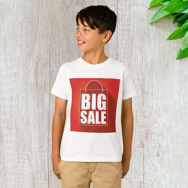 Big Sale Red Retail Bag Design T-Shirt (Creator Uploaded)
