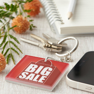 Big Sale Red Sign Key Ring