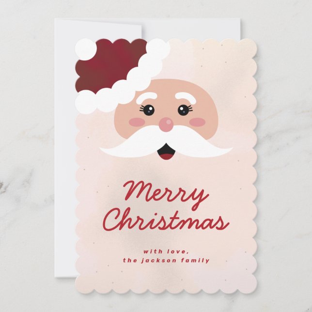 Big Santa Beard Flat Card (Front)