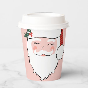 Big Santa Face Christmas Paper Cups