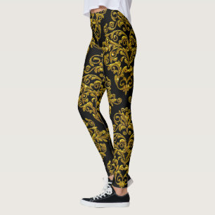 Big Sassy Damask Elegance Leggings