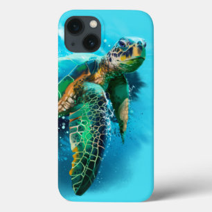Big sea turtle iPhone 13 case