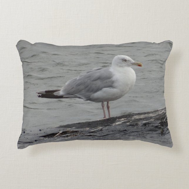 Big seagull decorative cushion (Front)